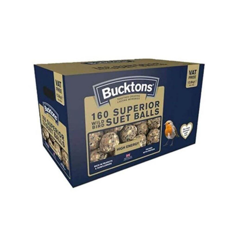 Bucktons Superior Wild Bird Suet Balls x 160 - Percys Pet Products