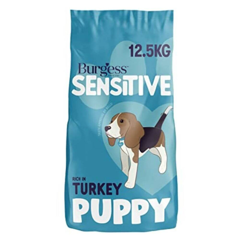 Burgess Sensitive Puppy Food Turkey & Rice 12.5kg - Percys Pet Products