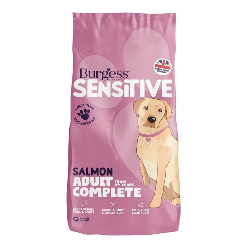 Burgess Sensitive Scottish Salmon & Rice Dog Food 12.5kg - Percys Pet Products