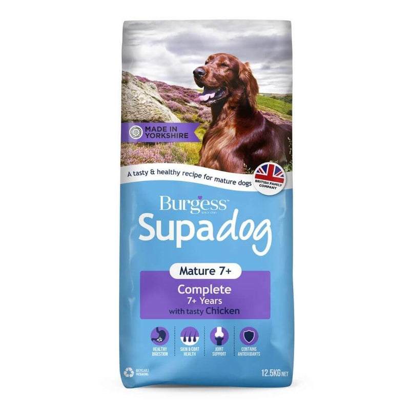 Burgess Supadog Mature Dog Rich in Chicken 12.5kg - Percys Pet Products