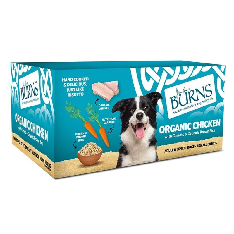 Burns Organic Chicken with Carrots & Organic Brown Rice Tray - Percys Pet Products