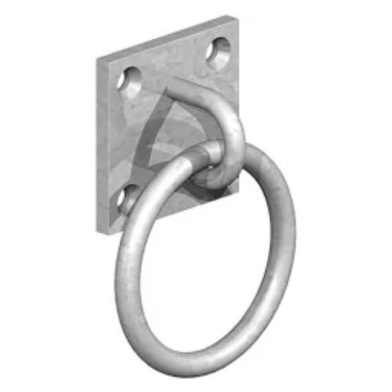 Chain Ring on Plate - Galvanised x 10 - Percys Pet Products