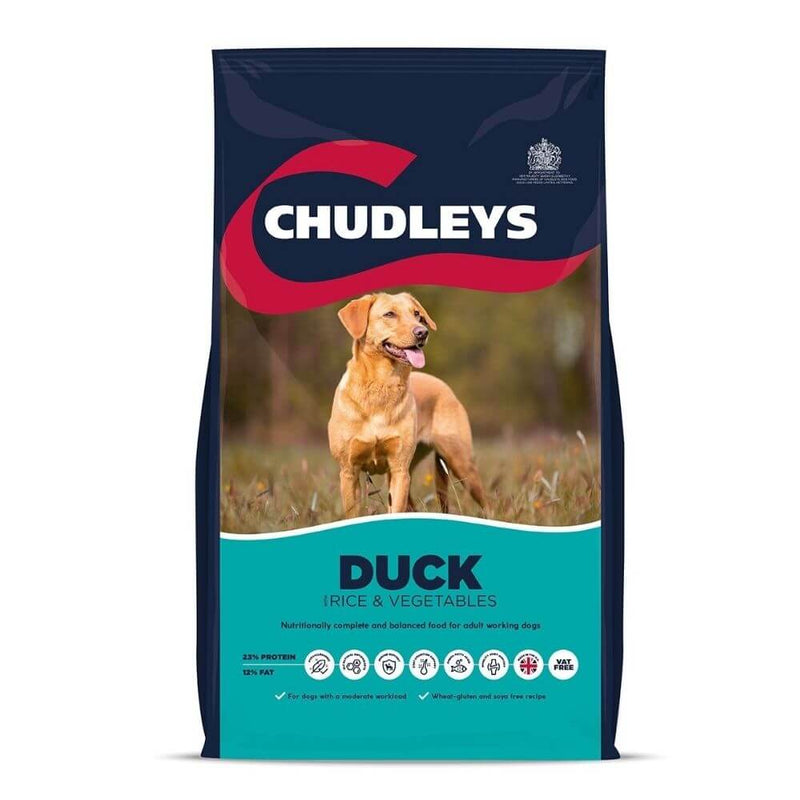 Chudleys Duck Rice & Vegetables Dry Dog Food 14kg - Percys Pet Products