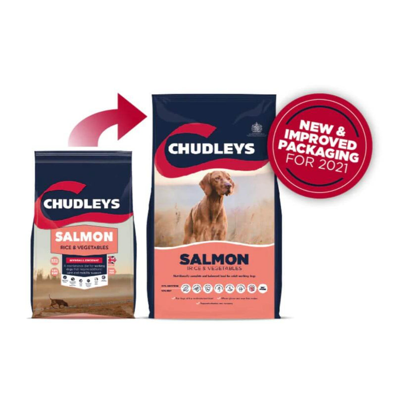 Chudleys Salmon Rice & Vegetables Hypoallergenic Dog Food 14kg - Percys Pet Products
