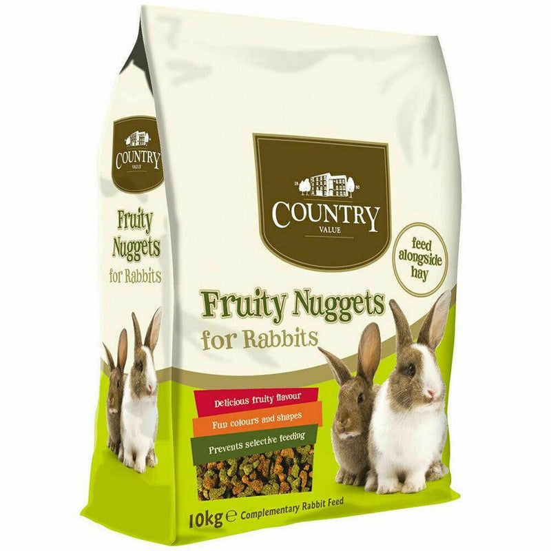 Country Value Rabbit Nuggets Food 10kg - Percys Pet Products