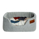 Danish Design Colour Block Silver Lux Slumber Dog Bed - Percys Pet Products