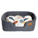 Danish Design Colour Block Silver Lux Slumber Dog Bed - Percys Pet Products