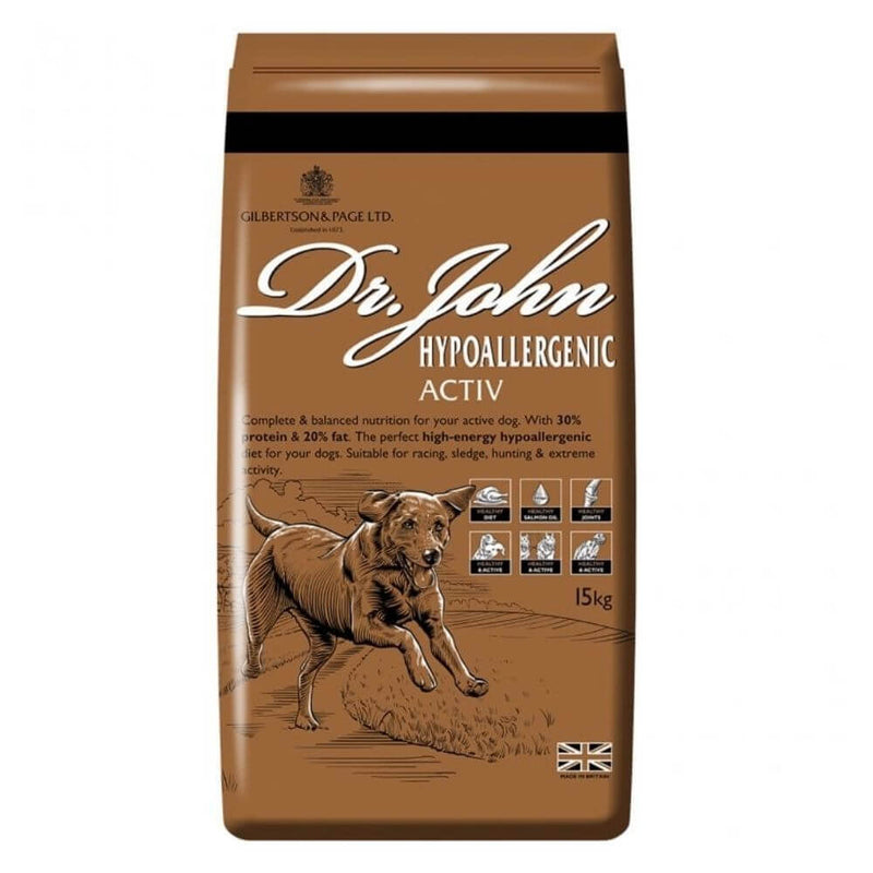 Dr John Hypoallergenic Activ Adult Dog Food 15kg - Percys Pet Products