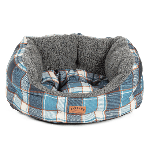 FatFace Fleece Check Deluxe Slumber Dog Bed - Percys Pet Products