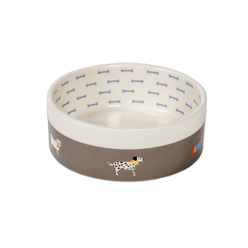 FatFace Marching Dogs Ceramic Pet Bowl - Percys Pet Products