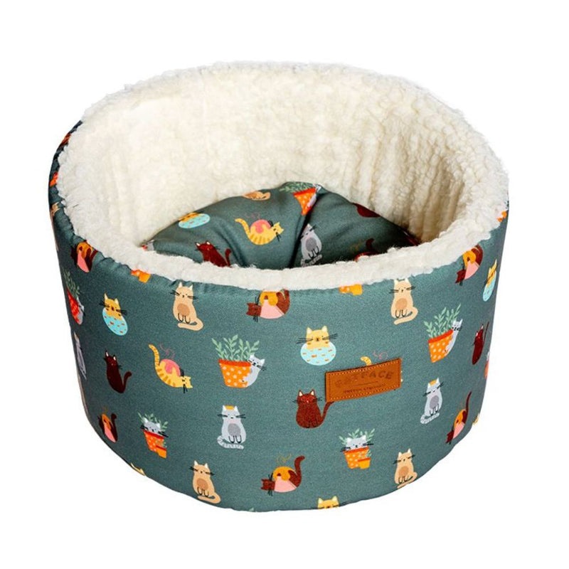 FatFace Mischievous Cats Cosy Bed - Percys Pet Products