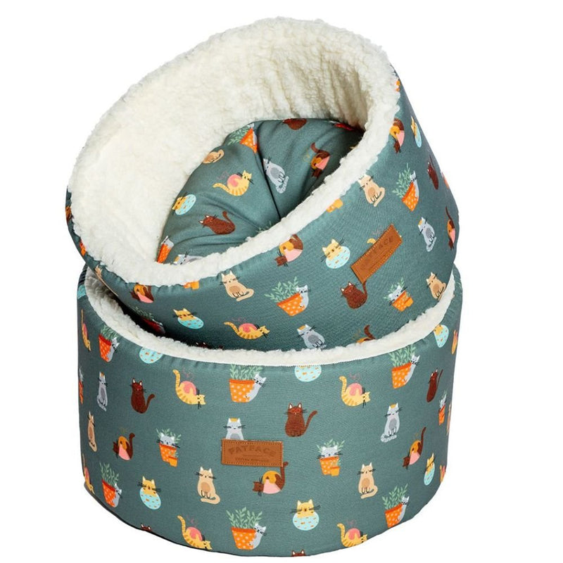 FatFace Mischievous Cats Cosy Bed - Percys Pet Products