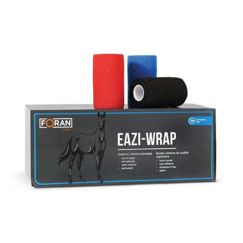 Foran Equine Eazi-Wrap Bandages Black Box of 18 - Percys Pet Products