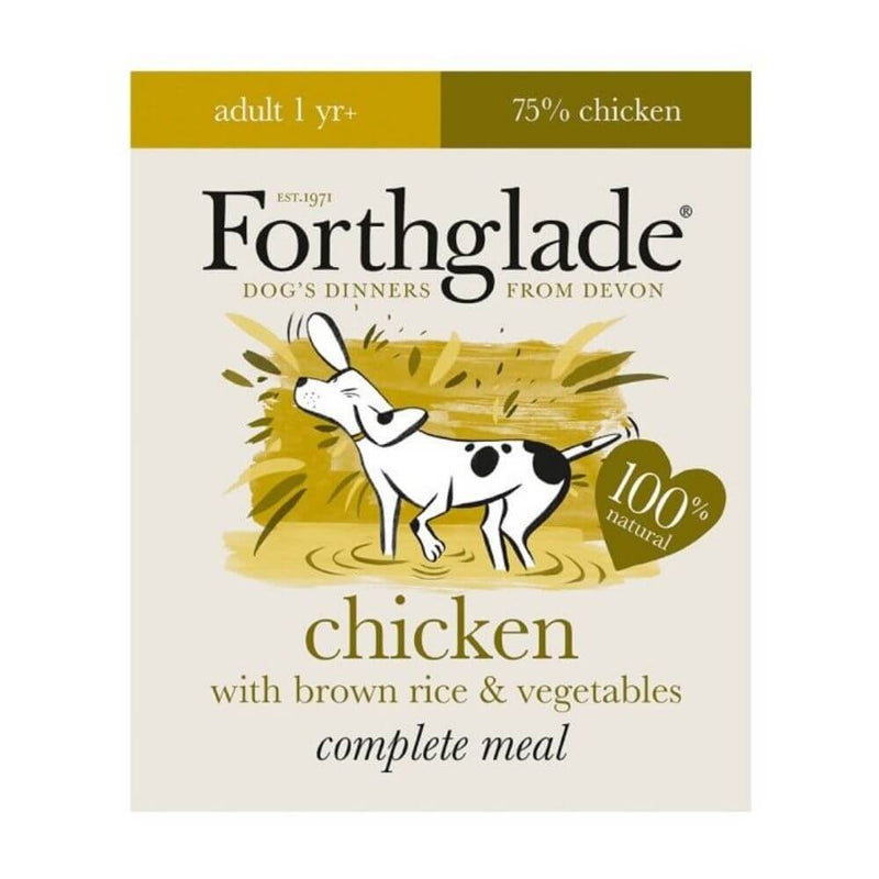 Forthglade Complete Chicken Dog Food 18 x 395g - Percys Pet Products