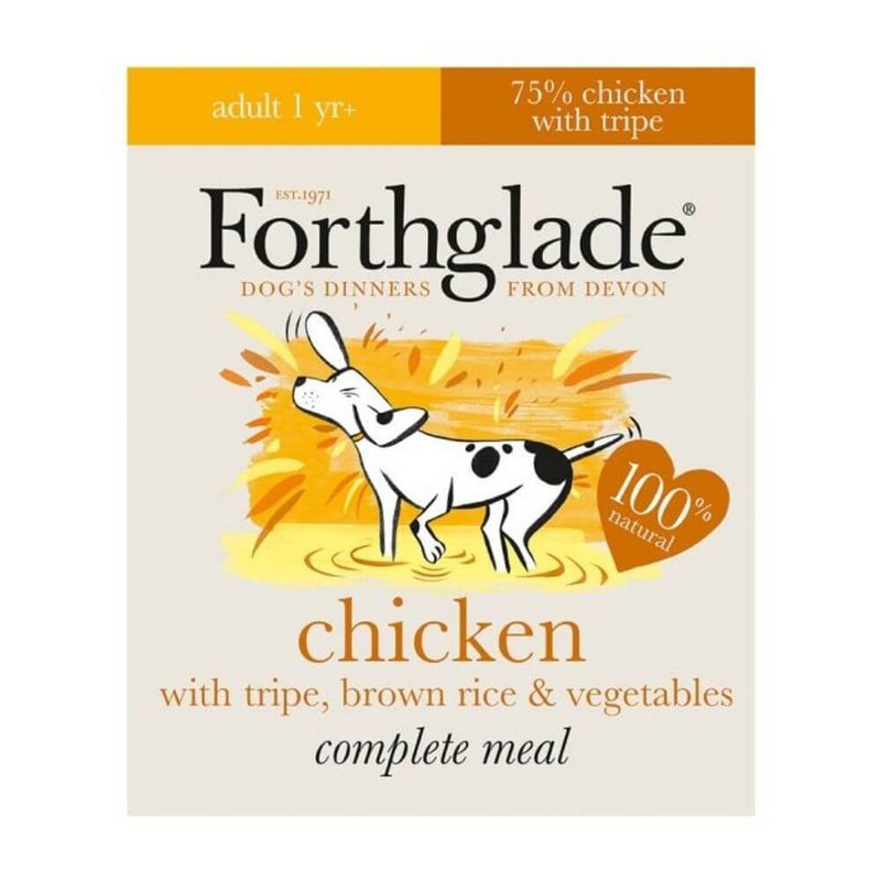 Forthglade Complete Chicken & Tripe Dog Food 18 x 395g - Percys Pet Products