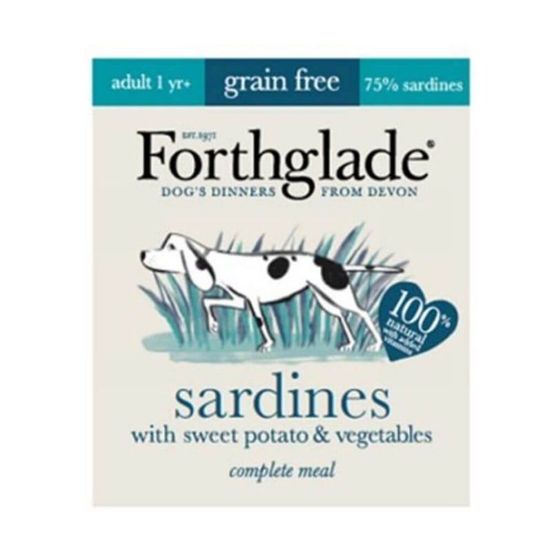 Forthglade Complete Grain Free Sardines Dog Food 18 x 395g - Percys Pet Products