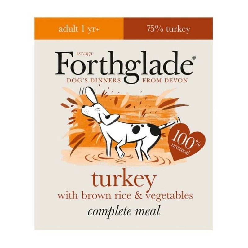 Forthglade Complete Turkey Dog Food 18 x 395g - Percys Pet Products