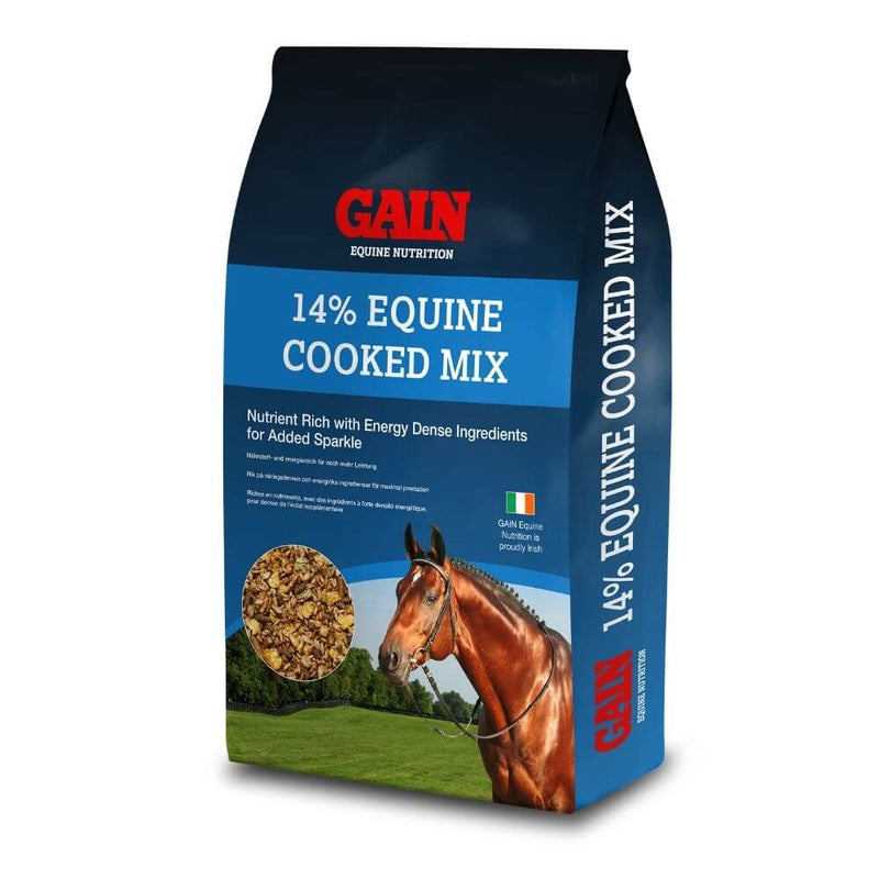 Gain Equine Cooked Mix 14% 20kg - Percys Pet Products