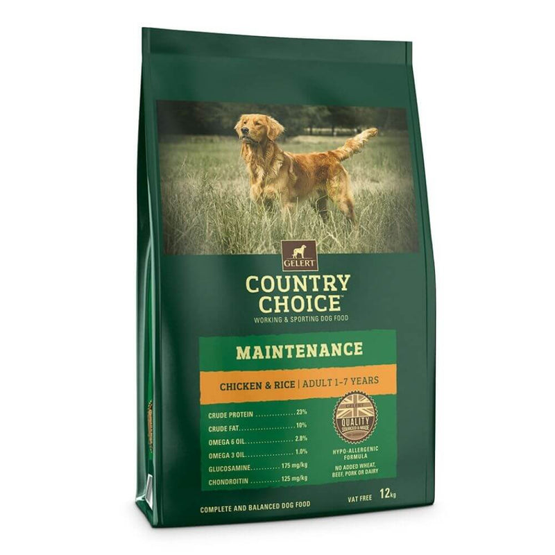 Gelert Country Choice Maintenance Chicken Adult Dog Food 12kg - Percys Pet Products