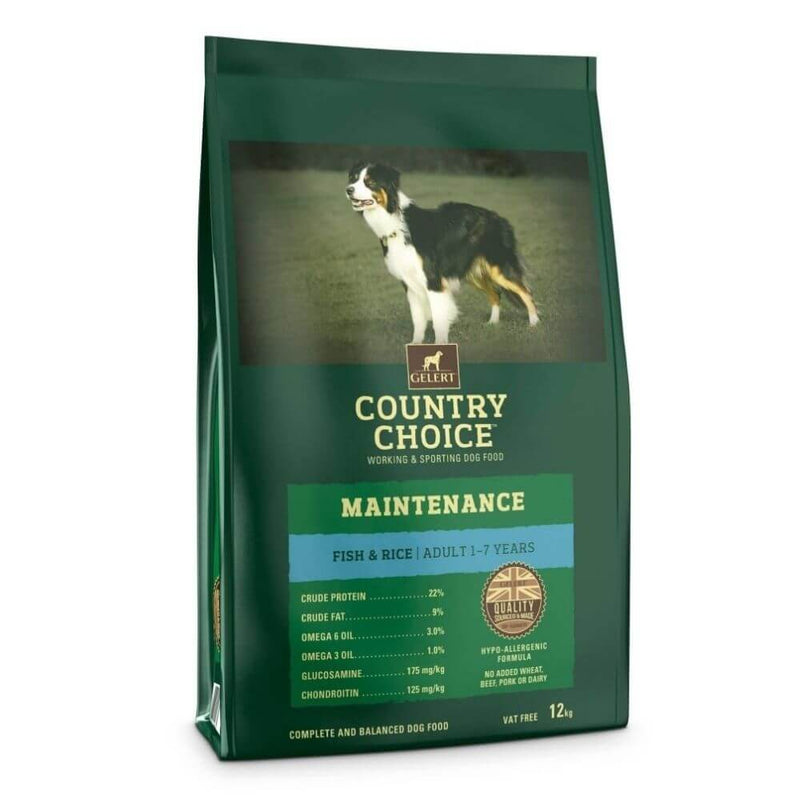 Gelert Country Choice Maintenance Fish Adult Dog Food 12kg - Percys Pet Products