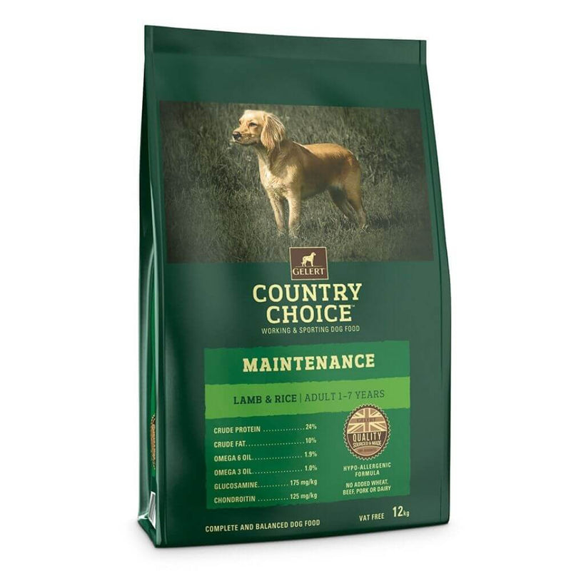 Gelert Country Choice Maintenance Lamb Adult Dog Food 12kg - Percys Pet Products