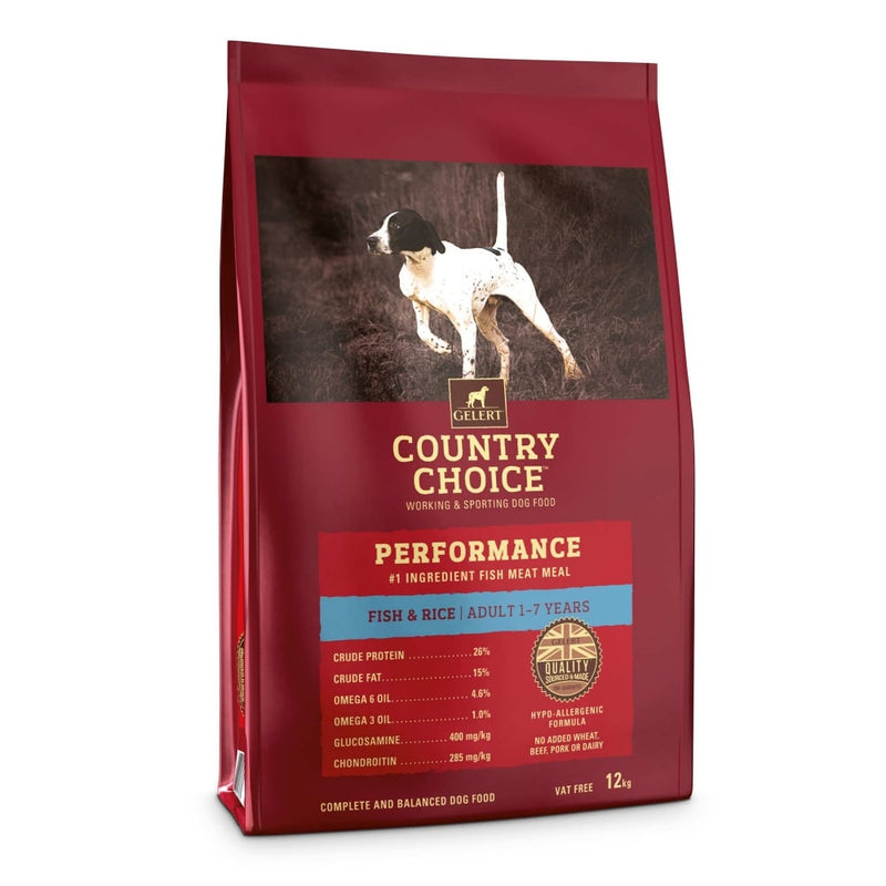 Gelert Country Choice Performance Fish Adult Dog Food 12kg - Percys Pet Products