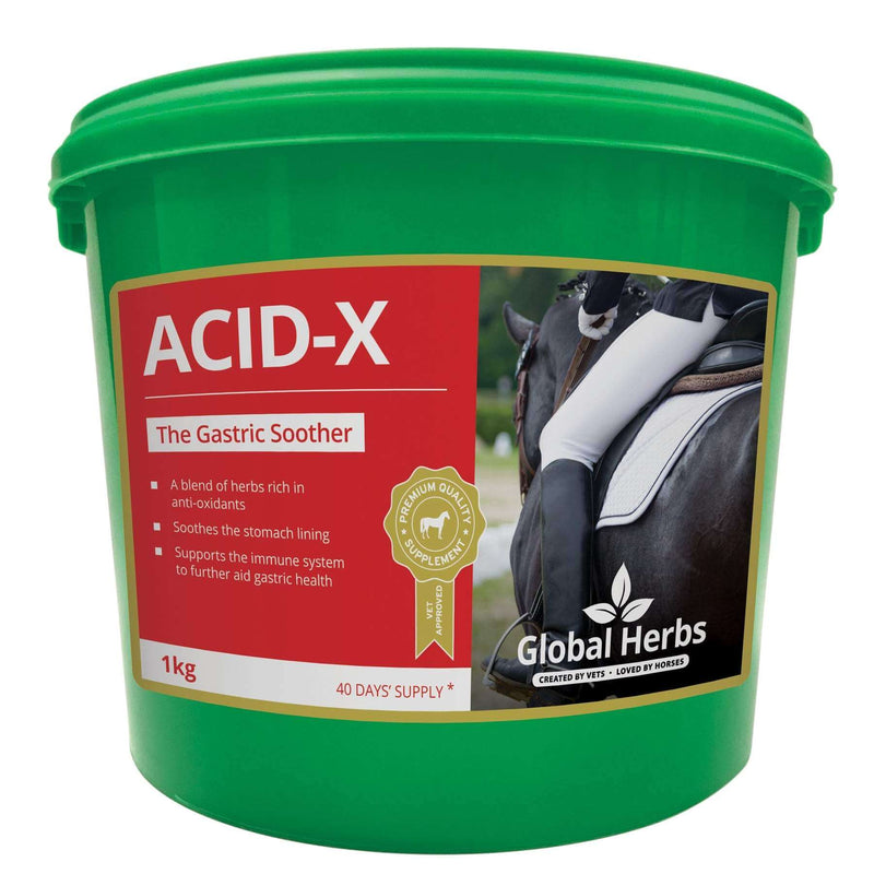 Global Herbs Acid-X Gastric Soother Supplement for Horses 1kg - Percys Pet Products