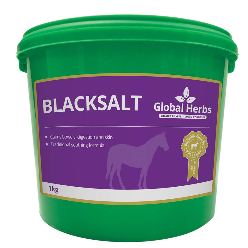 Global Herbs Black Salt Digestion Supplement for Horses 2kg - Percys Pet Products