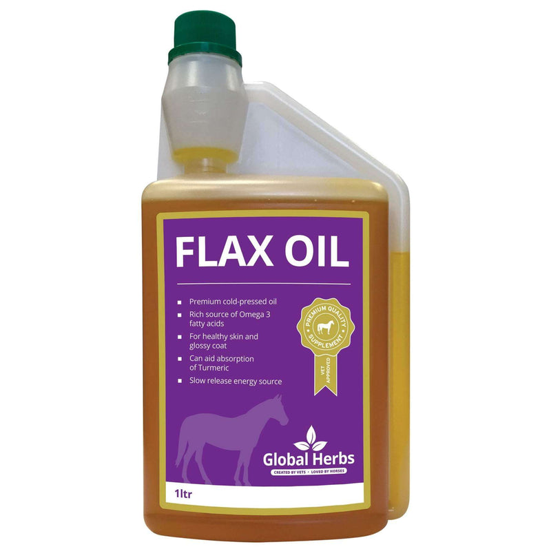 Global Herbs Flax Oil Supplement for Horses - Percys Pet Products