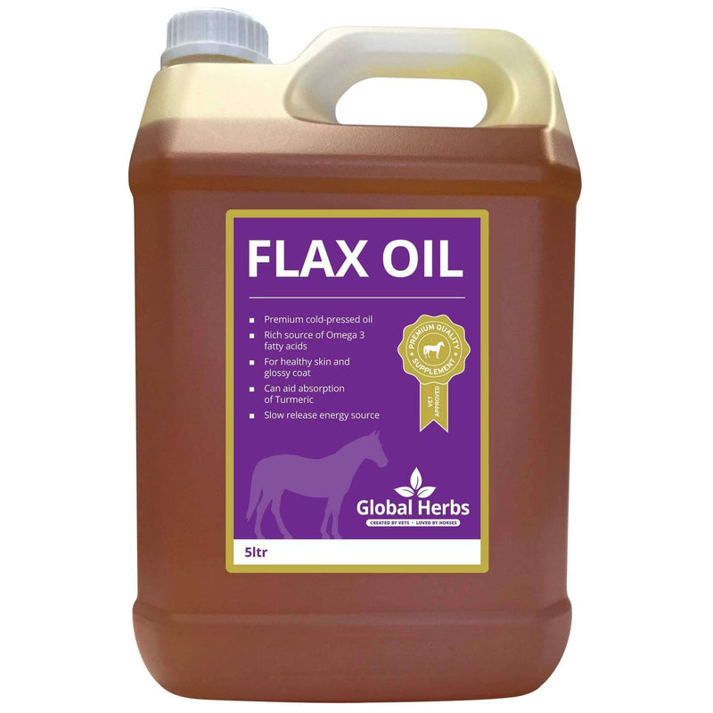 Global Herbs Flax Oil Supplement for Horses - Percys Pet Products