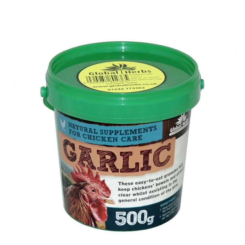 Global Herbs Garlic Granules 40/20 500g - Percys Pet Products