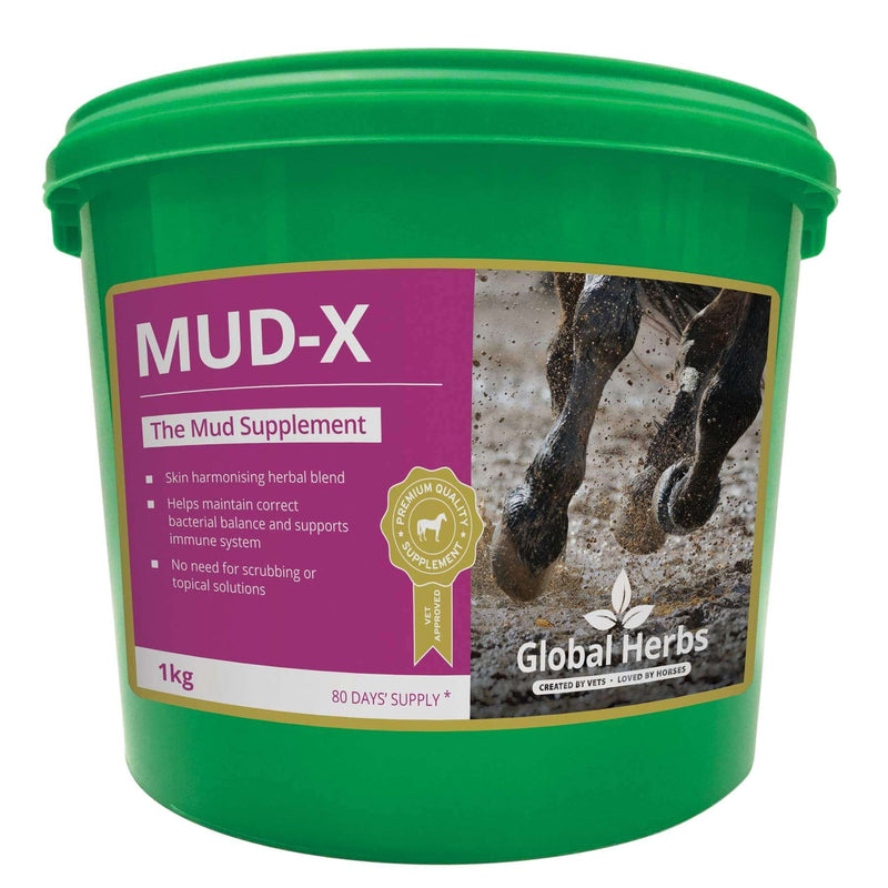 Global Herbs Mud-X Powder 1kg - Percys Pet Products