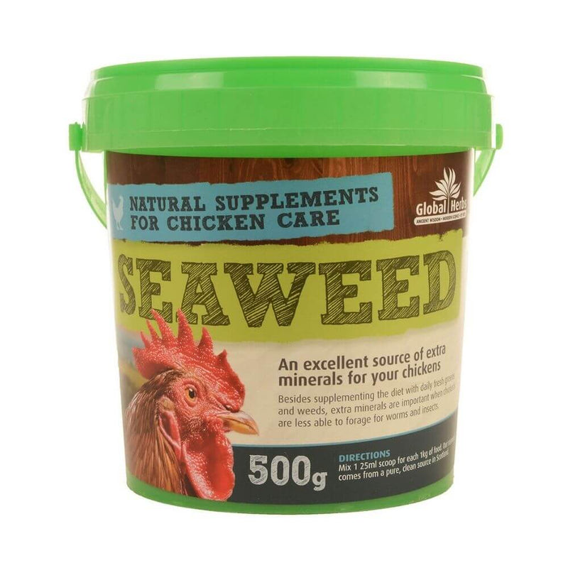 Global Herbs Seaweed for Chickens 500g - Percys Pet Products