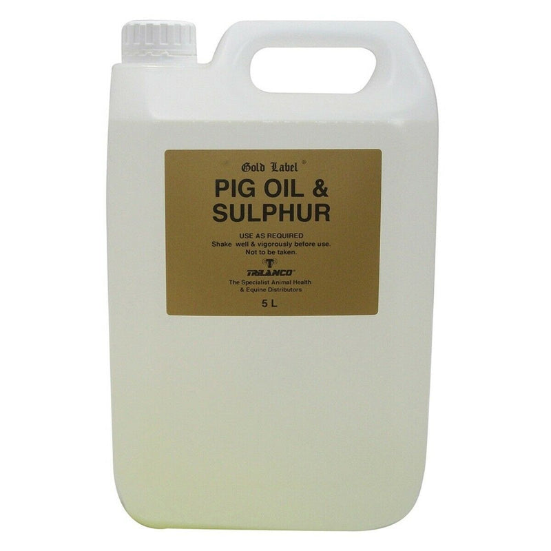 Gold Label Pig Oil & Sulphur 5L - Percys Pet Products