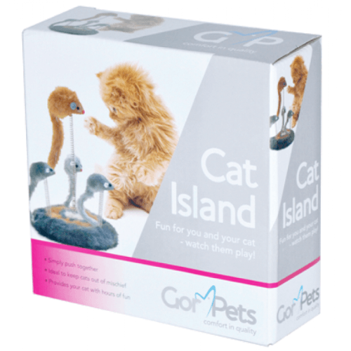 Gor Pets Cat Island Toy with Springy Mice - Percys Pet Products