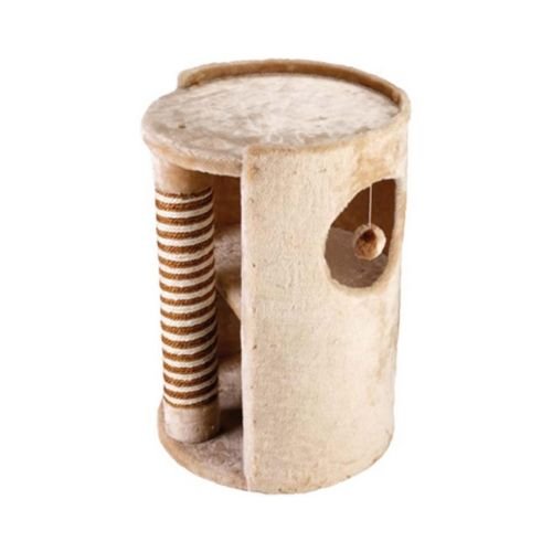 Gor Pets Cat Tree Hide Out Scratching Post in Beige - 58cm - Percys Pet Products