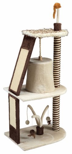 Gor Pets Cat Tree Tower Scratching Post in Brown - 144cm - Percys Pet Products