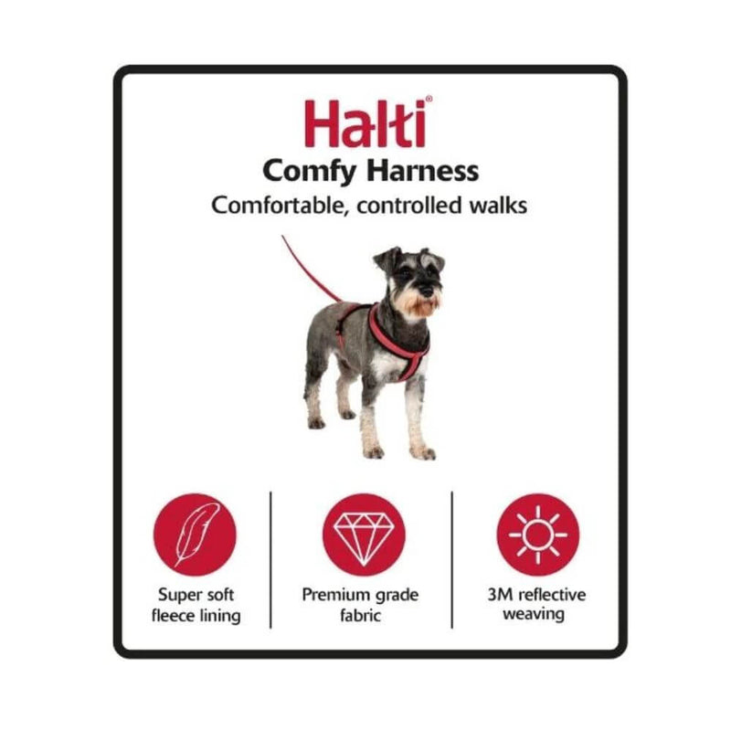 Halti Comfy Dog Harness in Red - Percys Pet Products