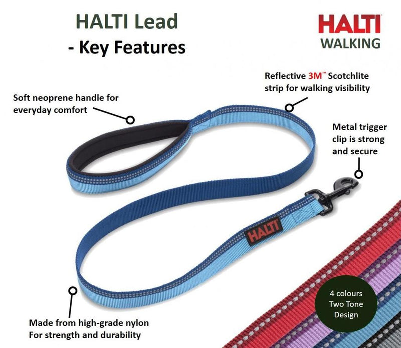 HALTI Premium Reflective 3M Design Dog Lead - Percys Pet Products