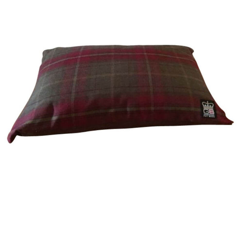 Handmade Country Check Cushion Dog Bed - Percys Pet Products