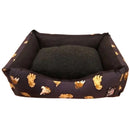 Handmade Quirky Print Nature Dogs Settee Dog Bed - Percys Pet Products