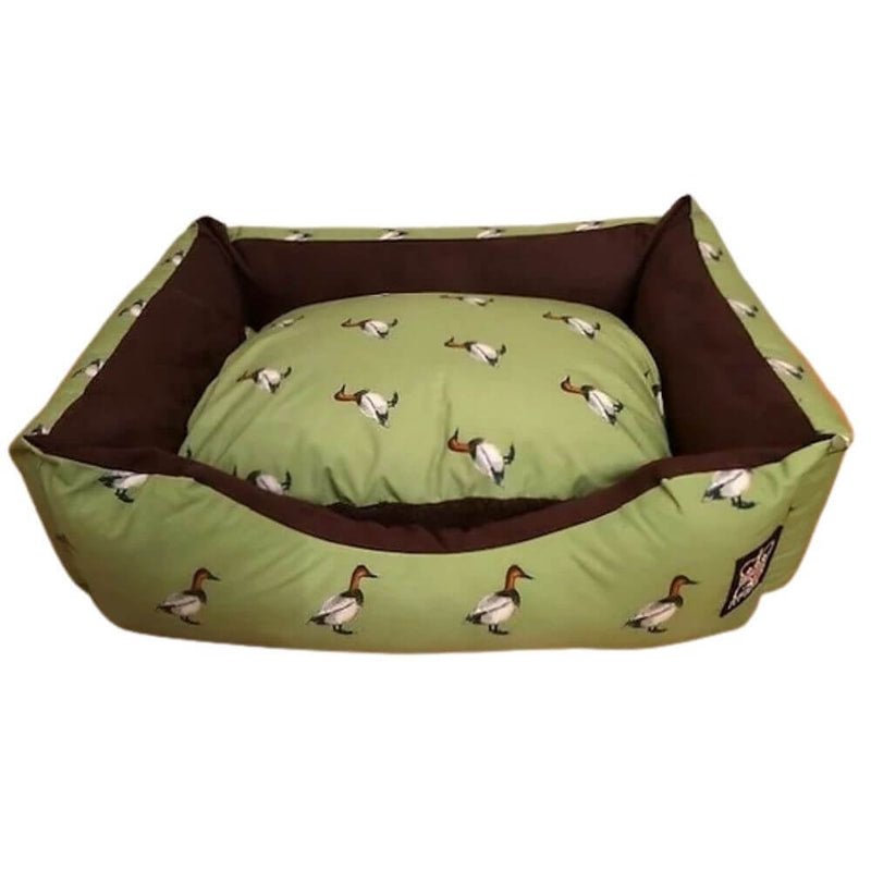 Handmade Quirky Print Nature Ducks Settee Dog Bed - Percys Pet Products