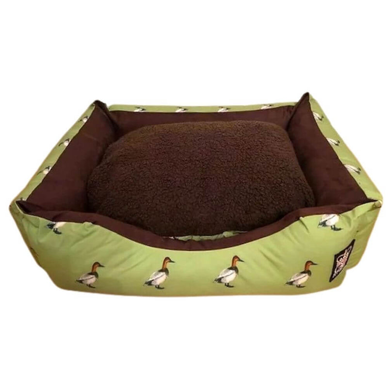 Handmade Quirky Print Nature Ducks Settee Dog Bed - Medium - Percys Pet Products