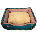 Handmade Quirky Print Nature Hedgehog Settee Dog Bed - Percys Pet Products