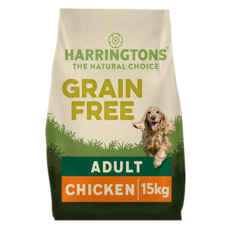 Harringtons Dog Adult Grain Free Chicken & Sweet Potato 15kg - Percys Pet Products