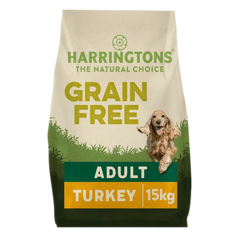 Harringtons Dog Adult Grain Free Turkey & Sweet Potato 15kg - Percys Pet Products