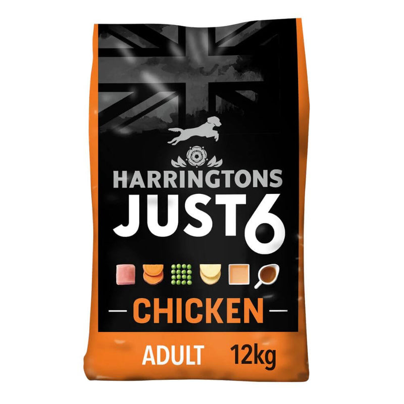 Harringtons Dog Just 6 Chicken & Veg Grain Free Dog Food 12kg - Percys Pet Products