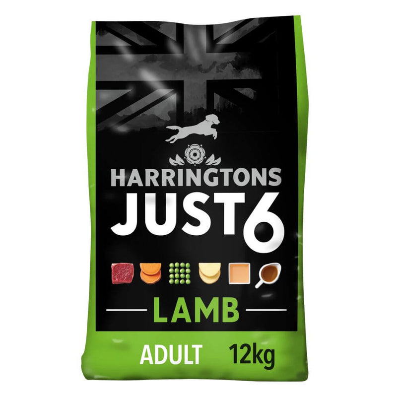 Harringtons Dog Just 6 Lamb & Veg Grain Free Dog Food 12kg - Percys Pet Products