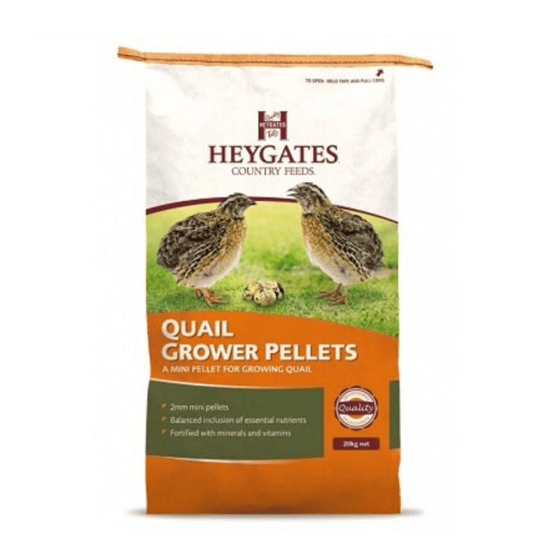 Heygates Quail Grower Pellets 20kg - Percys Pet Products