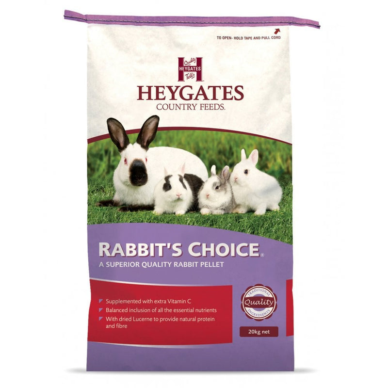 Heygates Rabbit Choice Pellets 20kg - Percys Pet Products
